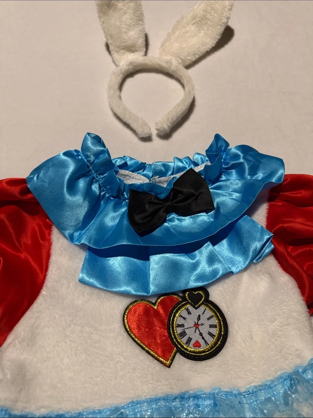 Disney White and Red Alice-in-Wonderland White Rabbit Costume